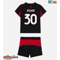 Camiseta AC Milan Ardon Jashari #30 Primera Equipación para niños 2025-26 manga corta (+ pantalones cortos)